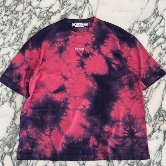 off white tie dye t shirt